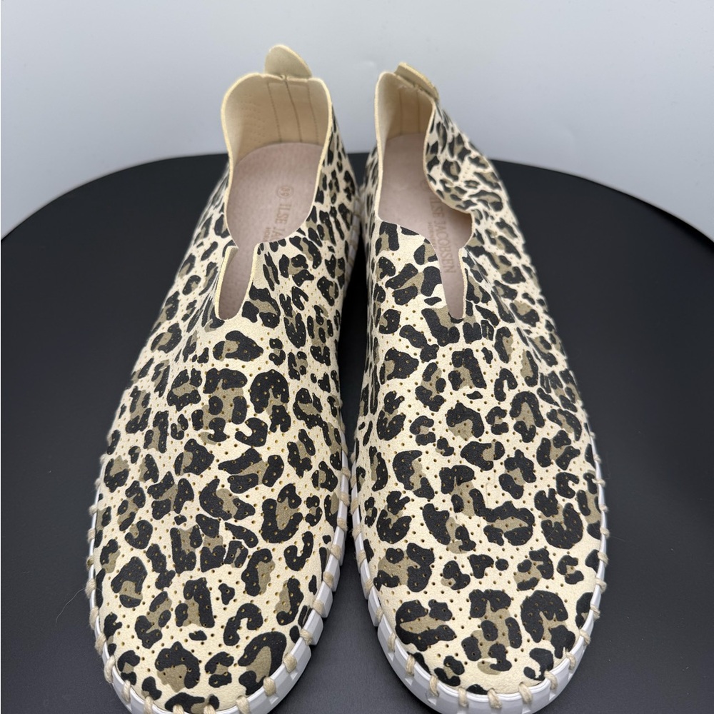 Ilse Jacobsen Tulip Leopard Print Women's Slip-On Shoes